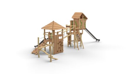 Robinia Mix-Ridderburcht Balans met hoge glijbaan Robinia Mix-Ridderburcht Balans met hoge glijbaan