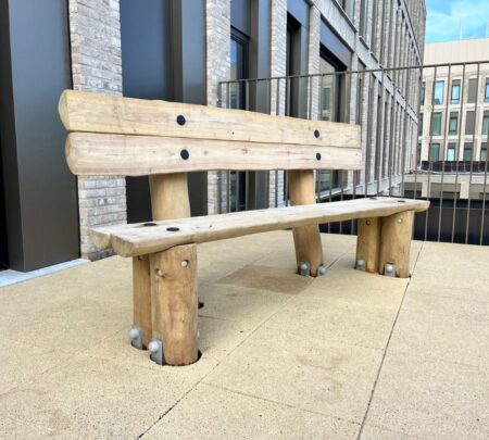 Robinia bank met rugleuning 1 Robinia bank met rugleuning 1