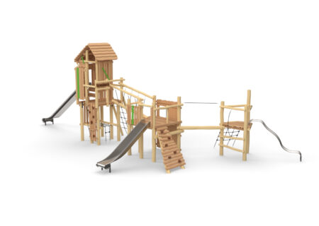 Robinia Maxi-Ridderburcht hoge glijbaan