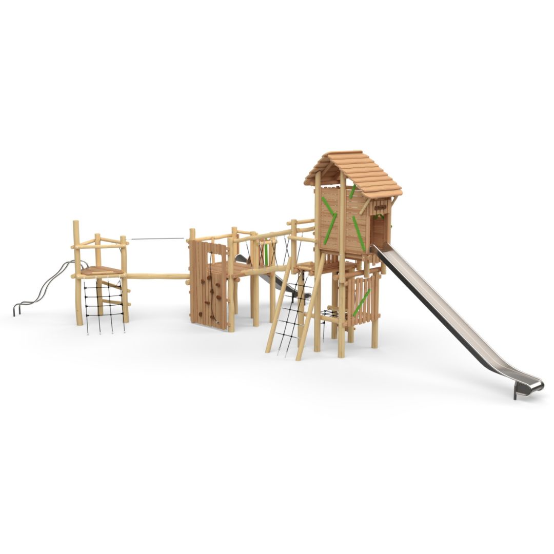 Robinia Maxi-Ridderburcht hoge glijbaan (2)