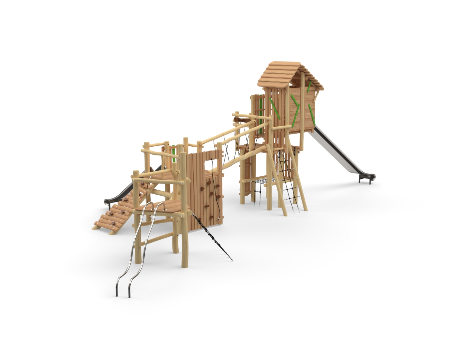 Robinia Maxi-Ridderburcht hoge glijbaan