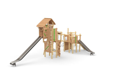 Robinia Maxi-Ridderburcht hoge glijbaan