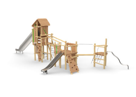 Robinia Maxi-Ridderburcht met kokerglijbaan Robinia Maxi-Ridderburcht met kokerglijbaan