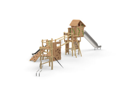 Robinia Maxi-Ridderburcht met kokerglijbaan Robinia Maxi-Ridderburcht met kokerglijbaan