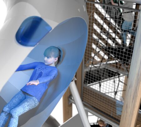 Robinia klimtoren – Glijbaan Robinia klimtoren – Glijbaan