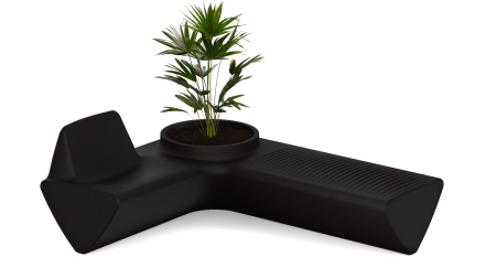 Loope OneL bank met plantenbak