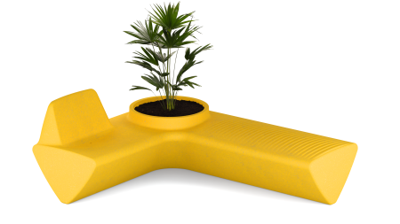 Loope OneL bank met plantenbak